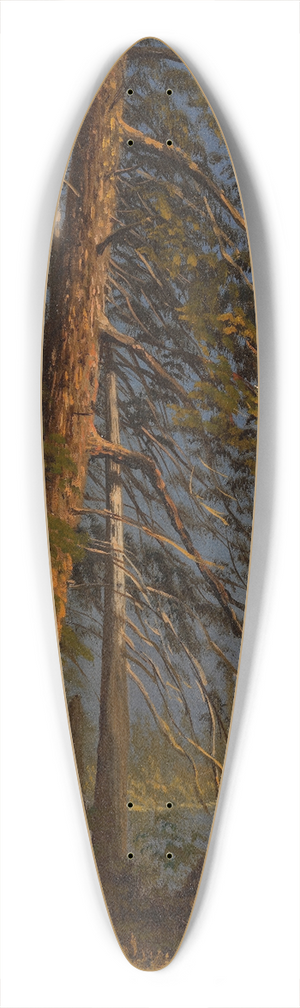 Albert Bierstadt - Park at Vancouver 39.3 inch art pintail longboard deck