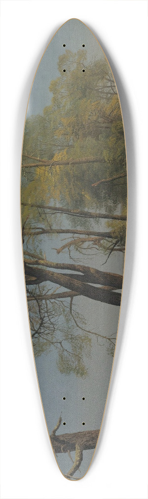 Albert Bierstadt - Rockland county, california 39.3 inch art pintail longboard deck Albert Bierstadt - Rockland county, california 39.3 inch art pintail longboard deck