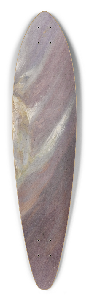 Albert Bierstadt - Study of Mountains 39.3 inch art pintail longboard deck