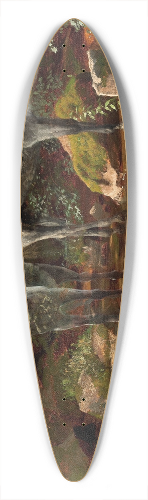 Albert Bierstadt - Study of Wild Horses 39.3 inch art pintail longboard deck Albert Bierstadt - Study of Wild Horses 39.3 inch art pintail longboard deck