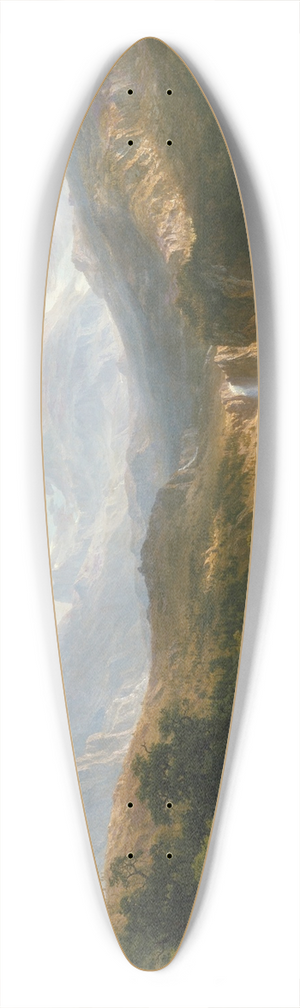 Albert Bierstadt - The Rocky Mountains, Landers Peak 39.3 inch art pintail longboard deck