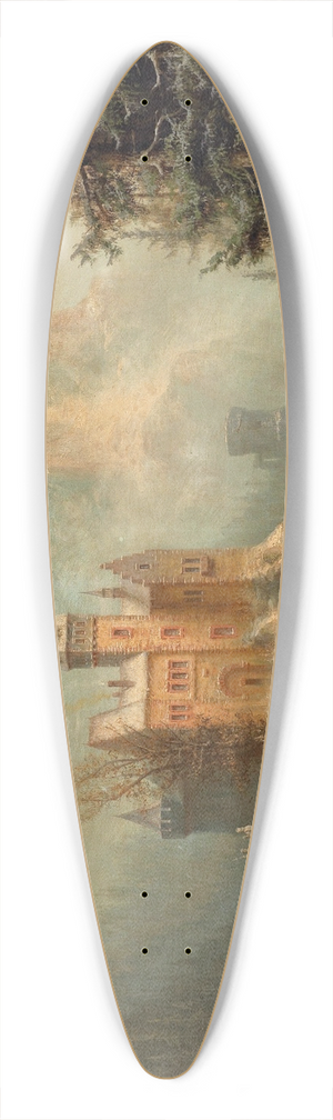 Albert Bredow - Winterlandschaft Mit Schlossanlage Im Gebirge 39.3 inch art pintail longboard deck