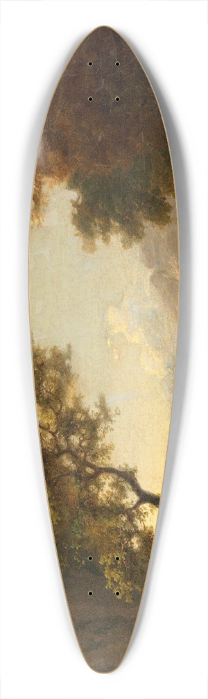 Albert Christoph Dies - Ideale Landschaft 39.3 inch art pintail longboard deck