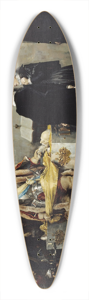 Albert Edelfelt - Duke Karl Insulting The Corpse Of Klaus Fleming 39.3 inch art pintail longboard deck