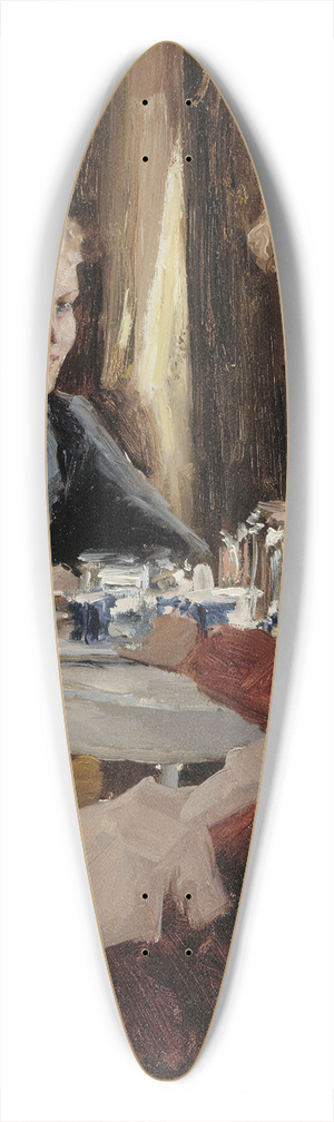 Albert Edelfelt - Elevenses 39.3 inch art pintail longboard deck