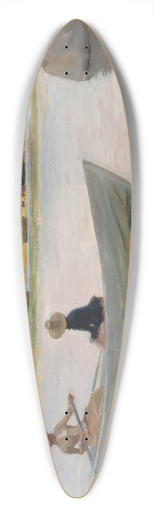 Albert Edelfelt - Girls in a Rowing Boat 39.3 inch art pintail longboard deck