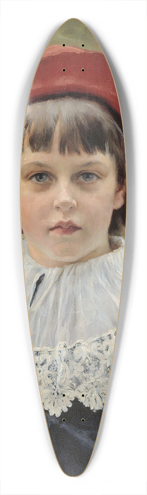 Albert Edelfelt - Portrait Of The Artists Sister Berta Edelfelt 39.3 inch art pintail longboard deck