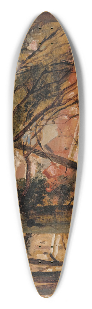 Albert Edelfelt - Study for Porvoo from Nsinmki Hill 39.3 inch art pintail longboard deck