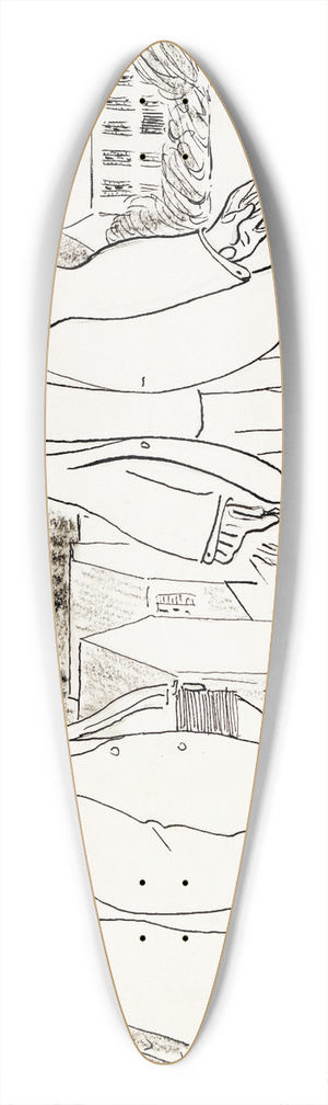 Albert Engstrm - 30 Degrees Celsius in the Shade 39.3 inch art pintail longboard deck
