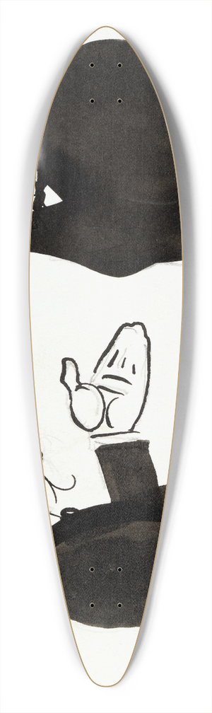 Albert Engstrm - P.P Waldenstrm 39.3 inch art pintail longboard deck
