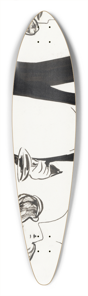 Albert Engstrm - Speech to the Ladies 39.3 inch art pintail longboard deck