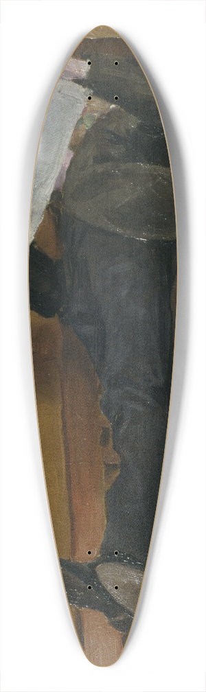 Albert Engstrm - The Artists Father, Reading a Newspaper 39.3 inch art pintail longboard deck
