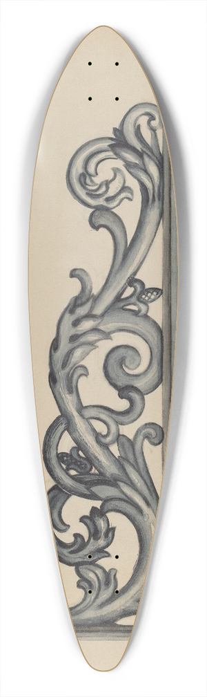 Albert Eyth - Iron Bracket 39.3 inch art pintail longboard deck