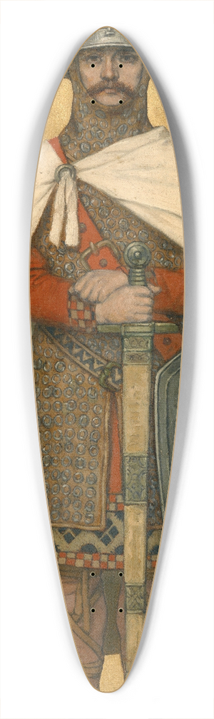 Albert Frans Lieven De Vriendt - Baldwin I of Constantinople 39.3 inch art pintail longboard deck