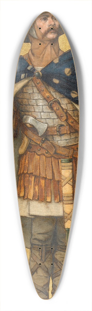 Albert Frans Lieven De Vriendt - Baldwin I of Flanders 39.3 inch art pintail longboard deck