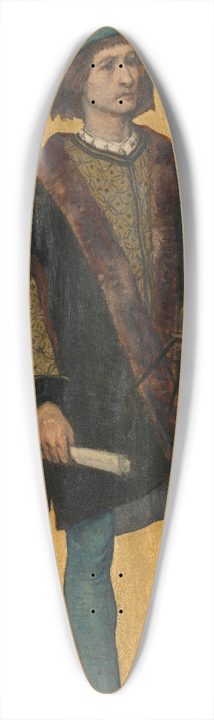 Albert Frans Lieven De Vriendt - The Architect Jan van de Poele 39.3 inch art pintail longboard deck