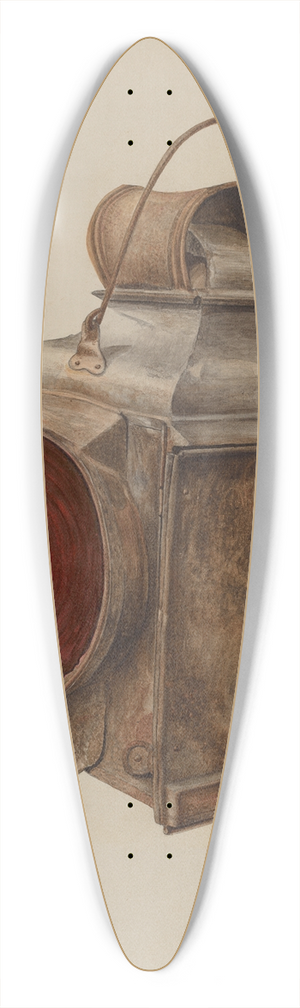 Albert Geuppert - Railway Lantern 39.3 inch art pintail longboard deck