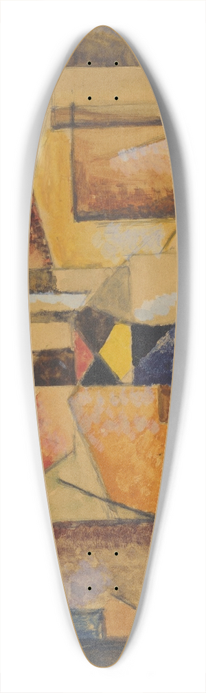 Albert Gleizes - Composition 39.3 inch art pintail longboard deck