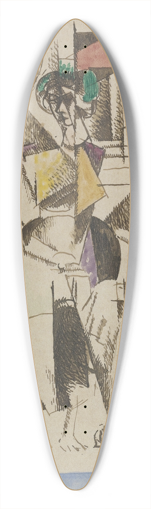 Albert Gleizes - Portrait cubiste 39.3 inch art pintail longboard deck