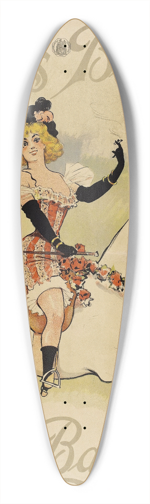 Albert Guillaume - Folies-Bergre Lona Barrison 39.3 inch art pintail longboard deck