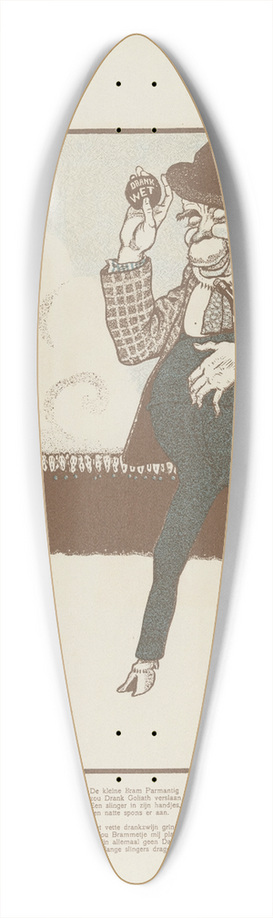 Albert Hahn - Abraham Kuyper versus de drank 39.3 inch art pintail longboard deck