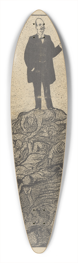 Albert Hahn - De Notenkraker, 16 november 1907 ; Oost-Indisch blind 39.3 inch art pintail longboard deck