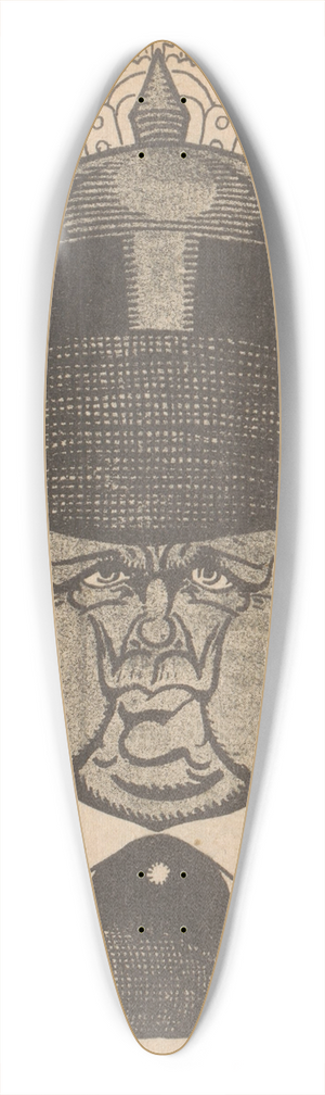Albert Hahn - Kuyper, Hahns grote doelwit 39.3 inch art pintail longboard deck