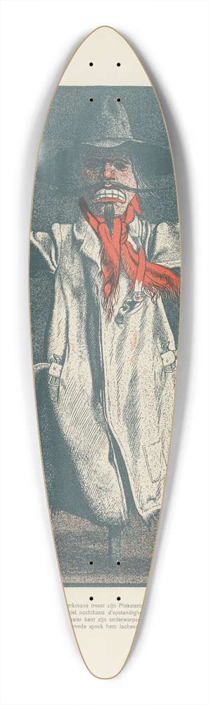 Albert Hahn - Vogelverschrikker 39.3 inch art pintail longboard deck