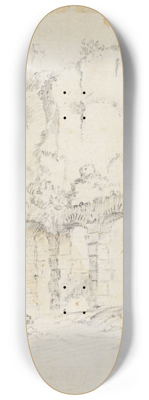 Bartholomeus Breenbergh - Rmische Ruinen 8.25 inch art skate deck