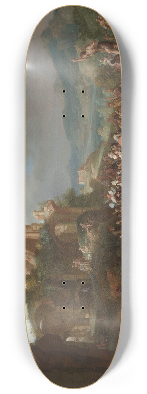 Bartholomeus Breenbergh - The Preaching of John the Baptist 8.25 inch art skate deck