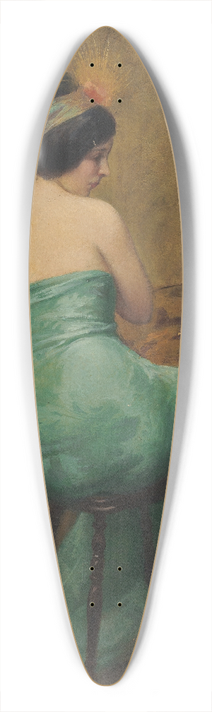 Albert Joseph Pnot - The Feathered Headband 39.3 inch art pintail longboard deck