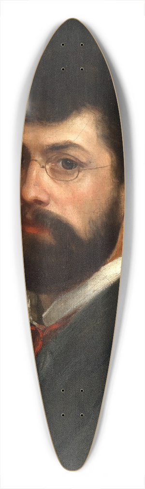 Albert Lang - Self-portrait 39.3 inch art pintail longboard deck