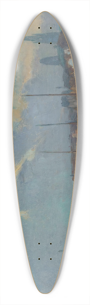 Albert Lebourg - Le Port EtLa Cathdrale De Rouen 39.3 inch art pintail longboard deck