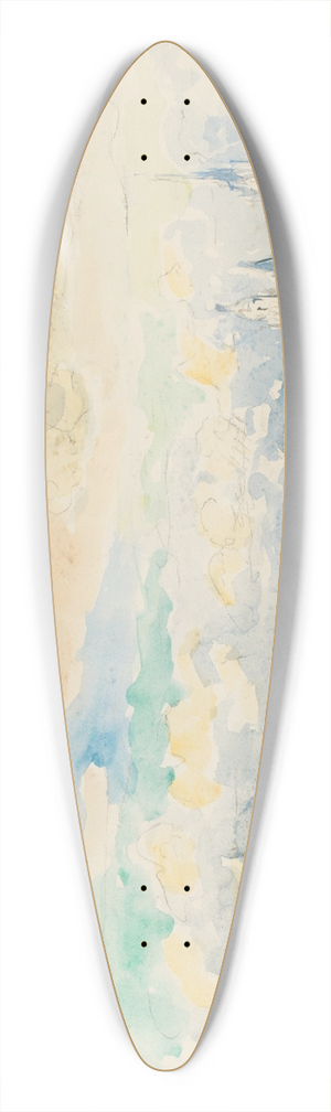 Albert Lebourg - Sketch Of A Village 39.3 inch art pintail longboard deck