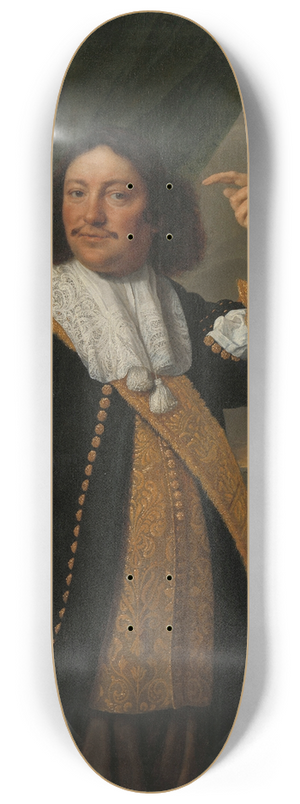 Bartholomeus van der Helst - Aert van Nes (1626-1693), Vice Admiral 8.25 inch art skate deck