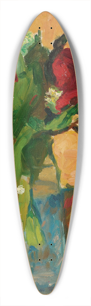 Albert Marquet - Pivoines Dans Un Vase De Verre And Paris, Rue Monge 39.3 inch art pintail longboard deck