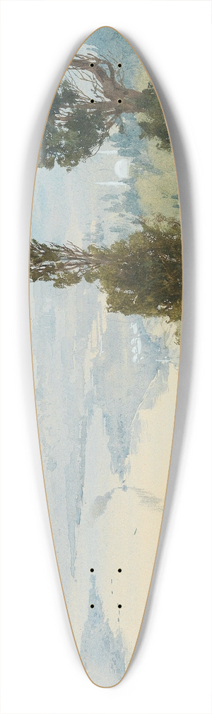 Albert Nikolaevich Benois - A view of Istanbul from Eyp Cemetery 39.3 inch art pintail longboard deck