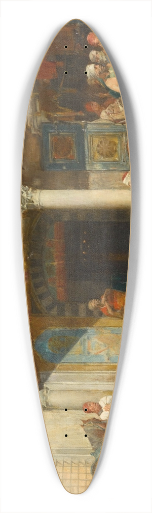 Alberto Pasini - Outside the Mosque 39.3 inch art pintail longboard deck