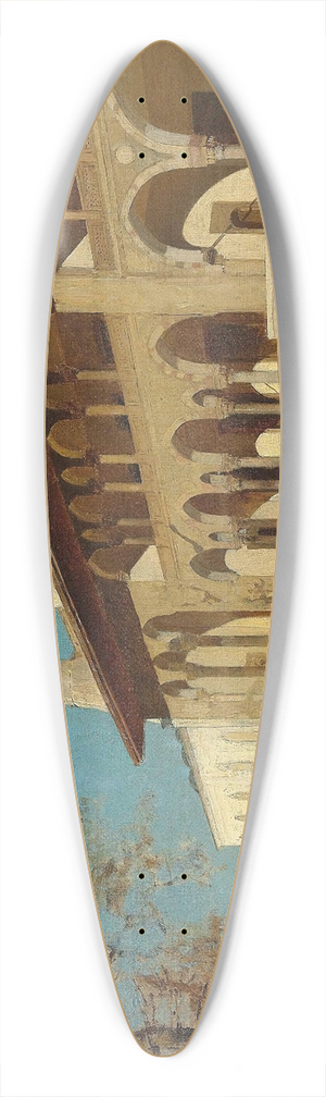 Alberto Pasini - Yeni Cami Mosque, Constantinople 39.3 inch art pintail longboard deck