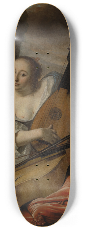 Bartholomeus van der Helst - The Musician 8.25 inch art skate deck