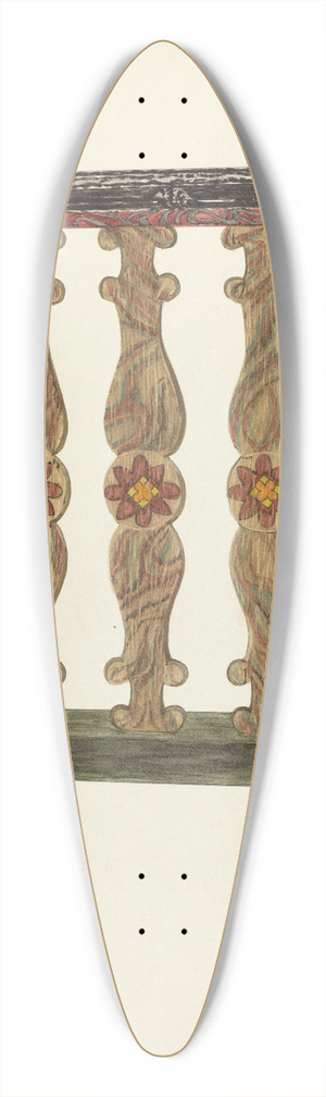 Albert Pratt - Choir Rail 39.3 inch art pintail longboard deck