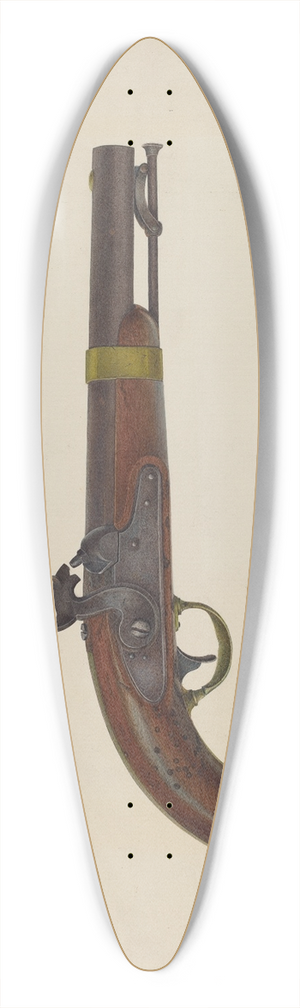 Albert Rudin - Pistol 39.3 inch art pintail longboard deck