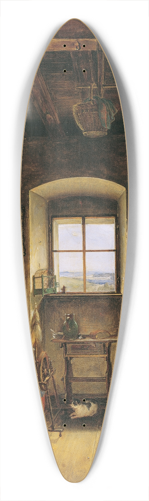 Albert Schindler - Die Witwe des Landwehrmannes (Bauernstube) 39.3 inch art pintail longboard deck