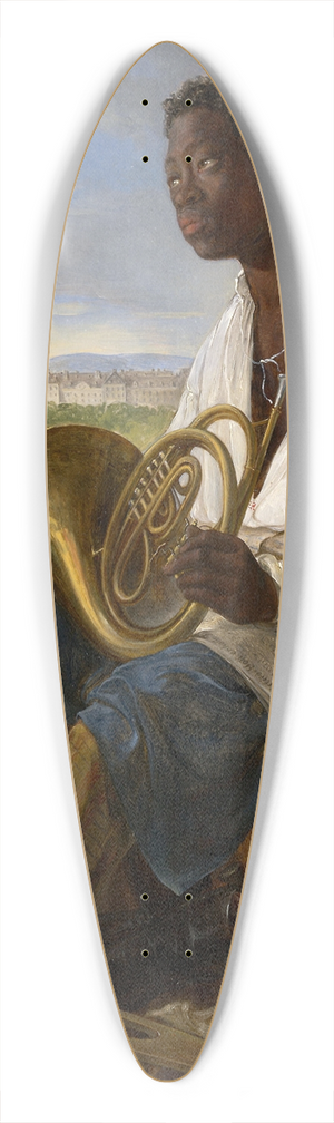 Albert Schindler - Portrait of Emmanuel Rio 39.3 inch art pintail longboard deck