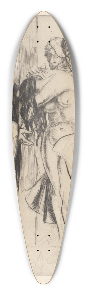 Albert Sterner - The woman taken in adultery 39.3 inch art pintail longboard deck