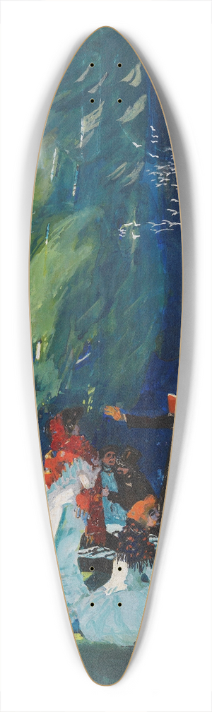 Albert Weisgerber - Im Park 39.3 inch art pintail longboard deck