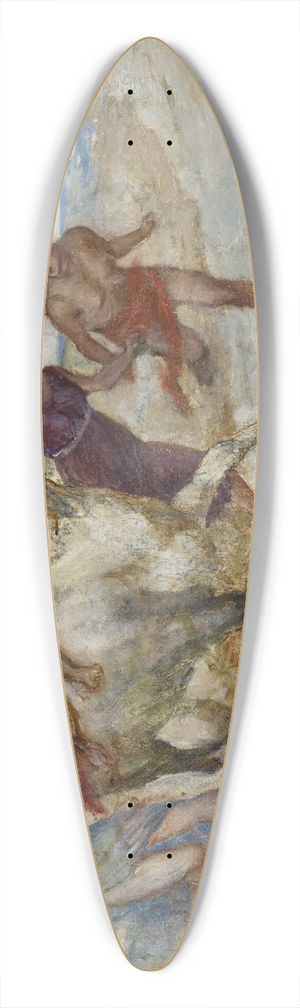 Albert Welti - The Rape of Europa 39.3 inch art pintail longboard deck