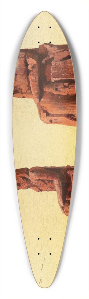 Albert Zimmermann - Die Memnonkolosse 39.3 inch art pintail longboard deck Albert Zimmermann - Die Memnonkolosse 39.3 inch art pintail longboard deck