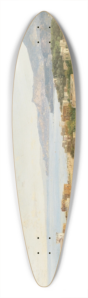 Albert Zimmermann - Scene On Ischia 39.3 inch art pintail longboard deck
