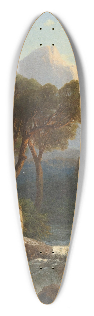 Albert Zimmermann - Southern Mountain Landscape 39.3 inch art pintail longboard deck